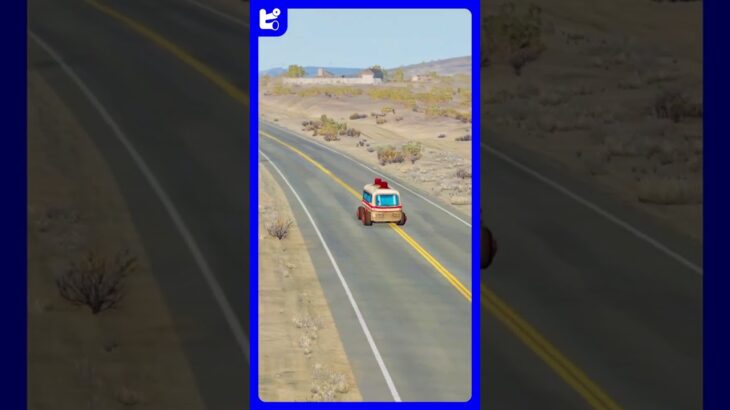 おもちゃの救急車のミニカーはゲームの中で坂道を緊急走行｜Toys ambulance mini cars runs on a slope in an emergency in the game!