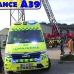 falck STENLØSE AMBULANCE A39 i udrykning rettungsdienst auf Einsatzfahrt 緊急走行 救急車