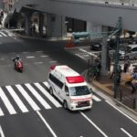 【緊急走行】神戸市消防局　ブルーキャット救急車　HIMEDIC