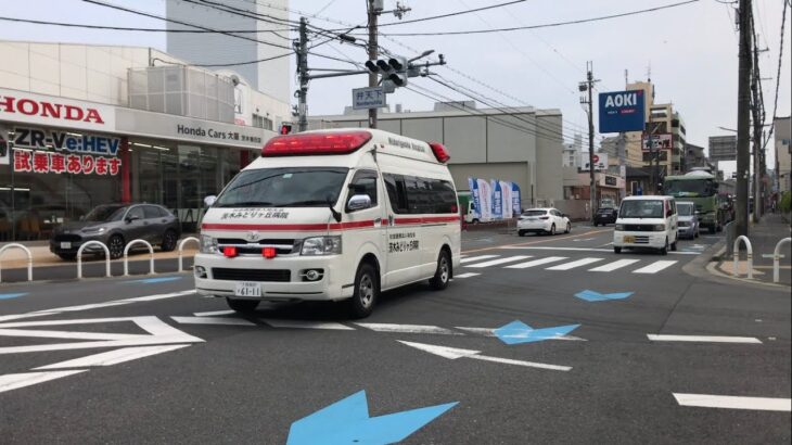 【緊急走行】茨木みどりヶ丘病院　ドクターカー　HiMEDIC