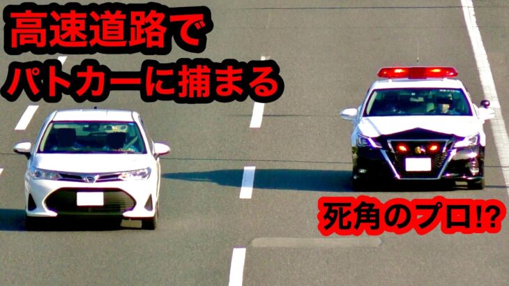 【警察のプロ技⁉️】高速道路でパトカーに捕まる車🚨 [サイレン 緊急走行]