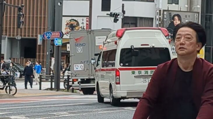 東京消防庁 救急車 緊急走行！！