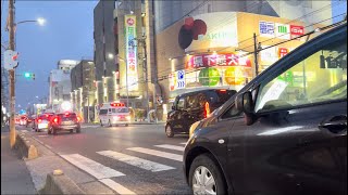 『雨でも☔️救急車は緊急走行する。』越谷市消防局(救急車) ハイメディック(救急越谷10) 緊急走行シーン！