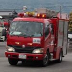 【緊急走行】2023年度山口県総合防災訓練　火災想定訓練