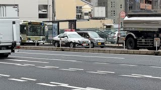 広島県警パトカー緊急走行！G7広島サミット中、規制渋滞かき分け現場へ！