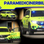 falck HELSINGE PARAMEDICINER P05 ambulance i udrykning rettungsdienst auf Einsatzfahrt 緊急走行 救急車