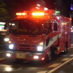 【夜の街にけたたましく鳴り響くモーターサイレン！！】～東京消防庁 消防車両緊急走行～