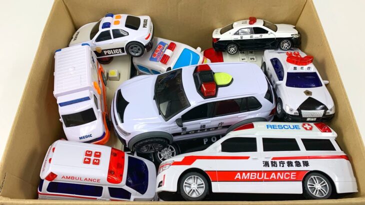 救急車パトカーが坂道走る。緊急走行テスト。Ambulance and Police Car runs in an emergency
