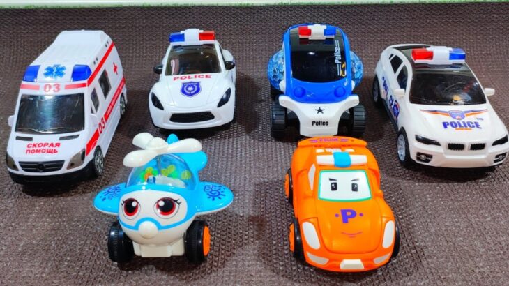 救急車パトカー消防車のミニカーが走る走る！坂道を緊急走行テスト Ambulance police car Minicar of fire truck run run! Slope drive test