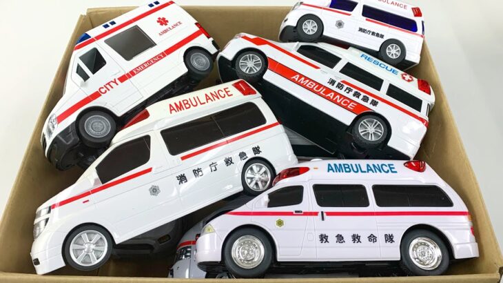 大きめの救急車ミニカーの緊急走行テスト🚨Large ambulance minicars emergency driving test