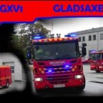 ST.GX TRAFIKULYKKE beredskab øst falck brandbil i udrykning Feuerwehr auf Einsatzfahrt 緊急走行 消防車