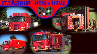 ST.HT (STORBRAND I SKOLE) beredskab 4k falck brandbil i udrykning fire truck respond 緊急走行 消防車