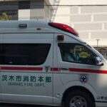 【緊急走行】車が多くて、狭すぎの中頑張って緊急走行‼️茨木市消防本部　山手台救急隊