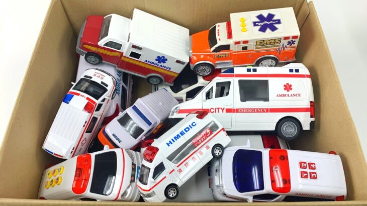 救急車（ミニカー）が坂道を緊急走行🚑サイレン鳴らして走る緊急車両