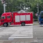 【緊急走行】名古屋市消防局東消防署富士塚出張所　ポンプ付き救助工作車