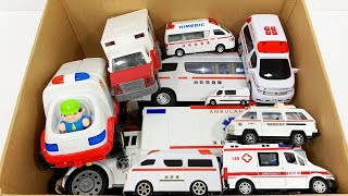 救急車のミニカー走る☆緊急走行テスト 坂道走行｜Ambulance minicar runs in an emergency with siren sounding
