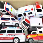 救急車のミニカーが手作りの坂道を緊急走行します！Ambulance minicar will run on a handmade slope in an emergency!