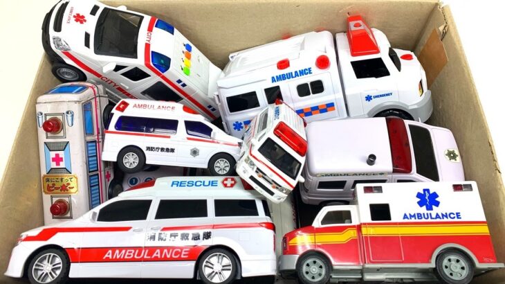 救急車のミニカーが手作りの坂道を緊急走行します！Ambulance minicar will run on a handmade slope in an emergency!