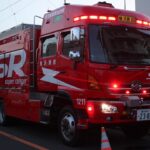 【緊急走行】横浜市消防局 特別高度救助部隊 Super Ranger 機動第1 特別高度工作車 現着！