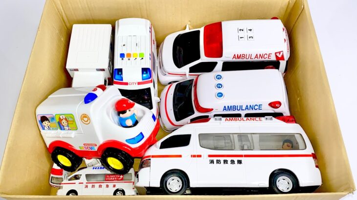 救急車のミニカーサイレン鳴らして緊急走行テスト☆坂道チェック！！ambulance minicar