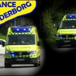 ambulance syd SØNDERBORG 3303 i udrykning rettungswagen auf Einsatzfahrt 緊急走行 救急車