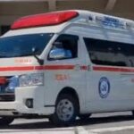 トヨタ ハイメディック救急車 児島消防署 出発 緊急走行