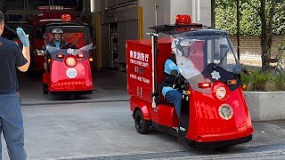 【足立区救急支援】消防署の近くで急病人が発生！！高齢者が倒れているもの！消防署への駆け込み通報！！ファーストエイド隊が現場へ向かう！！#東京消防庁 #緊急走行 #消防車