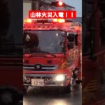 【第1消防隊緊急走行！】山林火災現場へ向け緊急走行！！ #緊急走行 #消防車 #京都市消防局