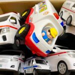 救急車のミニカー走る！緊急走行テスト。坂道走る☆Ambulance minicar runs in an emergency! Slope driving test