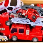 救急車のおもちゃと消防車のミニカー走る 坂道走行 緊急出動します｜Ambulance toy and fire engine minicar running.