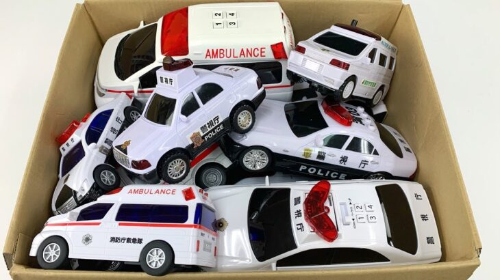 ピポピポパトカーと救急車が緊急走行テスト。サイレン鳴る。Pipopipo police car and ambulance emergency driving test. Siren sounds.