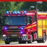 STRÄNGNÄS AUTOMATLARM (4010) räddningstjänsten brandbil i utryckning fire truck respond 緊急走行 消防車