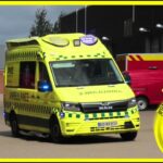 falck HERNING (AMBULANCE 3212) i udrykning rettungswagen auf Einsatzfahrt 緊急走行 救急車