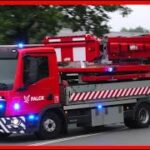 falck HERNING (TAVLEVOGN 8680) tma i udrykning Feuerwehr auf Einsatzfahrt 緊急走行 消防車