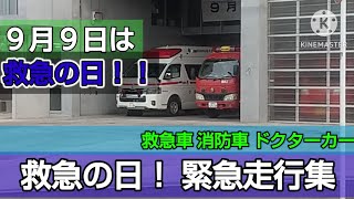 救急の日 緊急走行集‼️【救急車 消防車 ドクターカー】