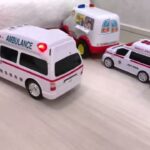 🔴 救急車のミニカー走る！緊急走行テスト。坂道走る☆Ambulance minicar runs in an emergency! Slope driving test 2