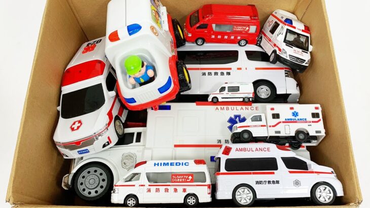 救急車のミニカー走る。緊急走行テスト。坂道走行｜ Ambulance minicar runs in an emergency.