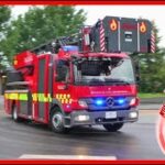 BIRKERØD (BIM1+BIS1) ABA nordsjællands brandvæsen. brandbil i udrykning Feuerwehr ausrücken 緊急走行 消防車