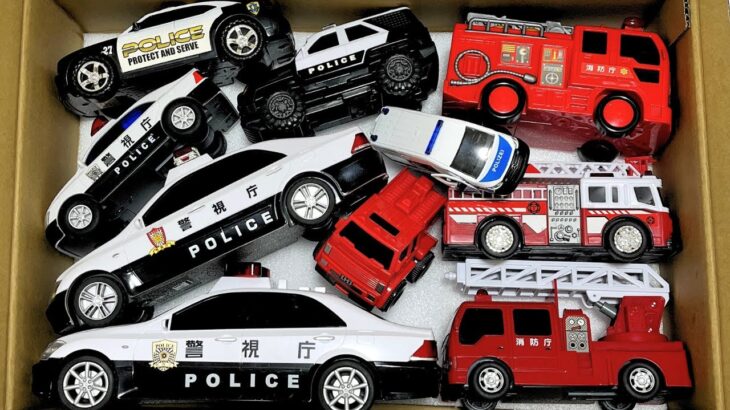 おもちゃの『救急車🚑』『パトカー🚓』がサイレン鳴らして緊急走行 1️⃣1️⃣3️⃣