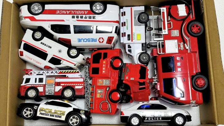 おもちゃの『救急車🚑』『パトカー🚓』がサイレン鳴らして緊急走行 1️⃣1️⃣4️⃣