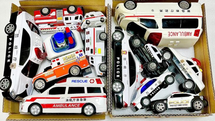おもちゃの『救急車🚑』『パトカー🚓』がサイレン鳴らして緊急走行 1️⃣4️⃣0️⃣