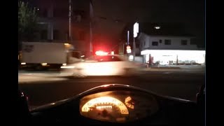 福岡市早良区 覆面パトカー緊急走行 (2023年11月12日1時頃)