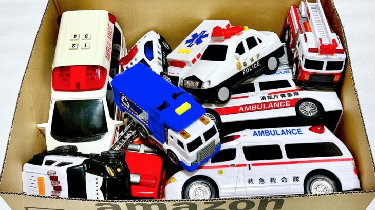 おもちゃの『救急車🚑』『パトカー🚓』がサイレン鳴らして緊急走行 5️⃣4️⃣