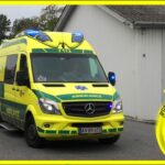 falck KIRKE HVALSØ AMBULANCE (3833) i udrykning rettungswagen auf Einsatzfahrt 緊急走行 救急車