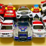 『救急車☆消防車★パトカー』おもちゃのミニカーが坂道走行するよ☆はたらく車☆緊急車両のサイレン音6️⃣