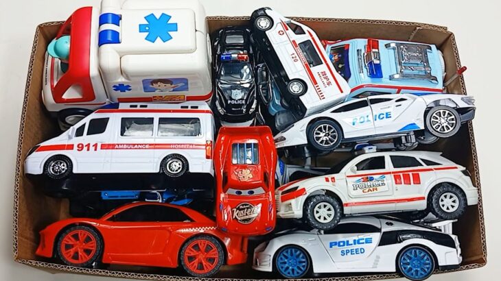 救急車のミニカー走る！緊急走行テスト。🔥 Police Cars 🚓, Ambulance Cars 🚑, And Fire Truck 🚒, Etc.| Road With The Horn |82