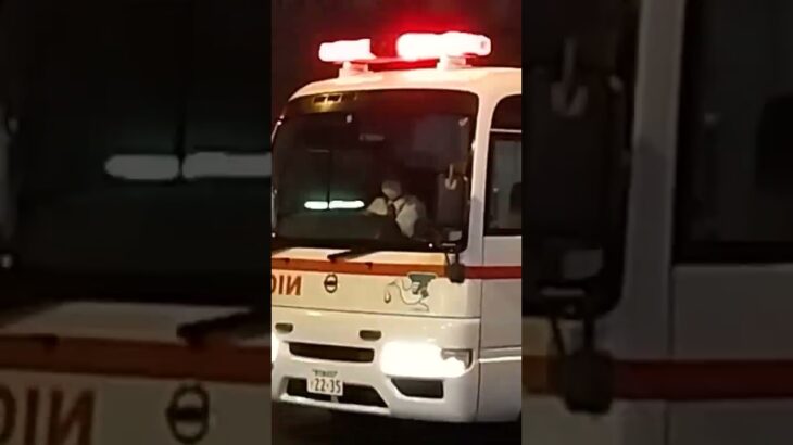 【緊急走行】鹿児島市立病院　こうのとり号　ドクターカー #automobile #救命救急