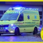 falck FARUM AMBULANCE (A34) i udrykning rettungswagen auf Einsatzfahrt 緊急走行 救急車