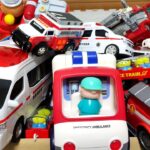 たくさんの救急車やパトカー、消防車が坂道を走るよ【緊急走行テスト】#トミカ #おもちゃ #ミニカー #toys #こども