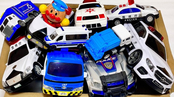 『救急車☆消防車★パトカー』おもちゃのミニカーが坂道走行するよ☆はたらく車☆緊急車両のサイレン音！